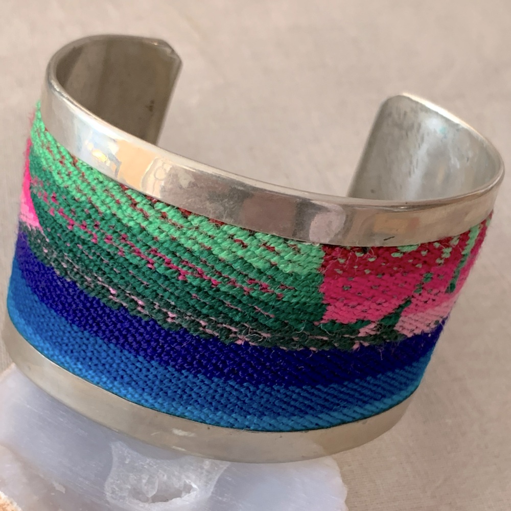 Hand Crafted Vibrant Woven Bracelet